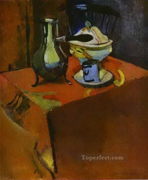 Henri Matisse Painting - Crockery on a Table abstract fauvism Henri Matisse